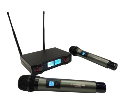 MIU-1000 Professional Dual UHF Wireless Microphone System