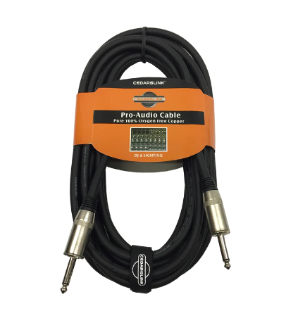 LK-MONO 25FT Premium 1/4"-1/4" 100% Copper Cable Shielded