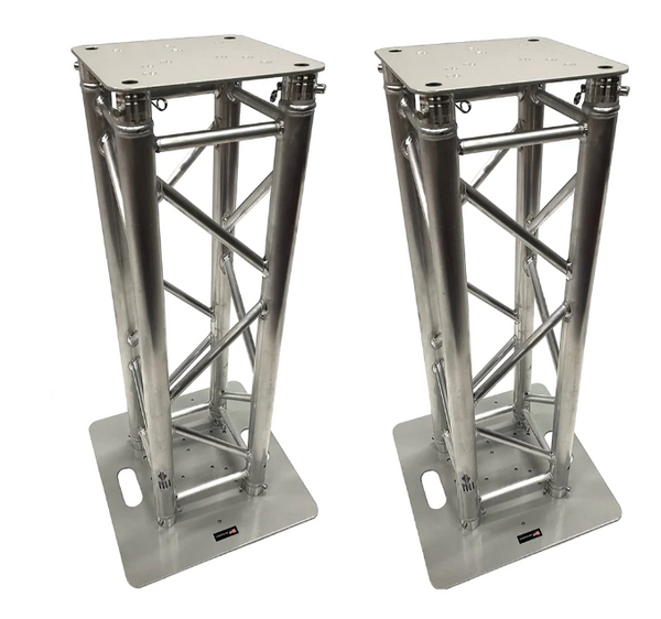 (2)DJ Lighting Aluminum Truss Light Weight Dual 3.28 ft Totem System Moving Head. 290mm.x290mm. Type Trussing! 2" Diameter Tubing! 12"x12" Fitment!