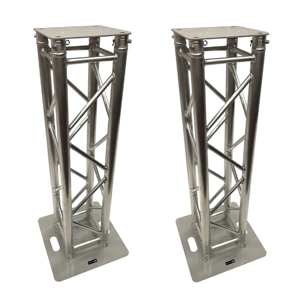 (2) DJ Lighting Aluminum Truss Light Weight Dual 4.92 ft Totem System Moving Head