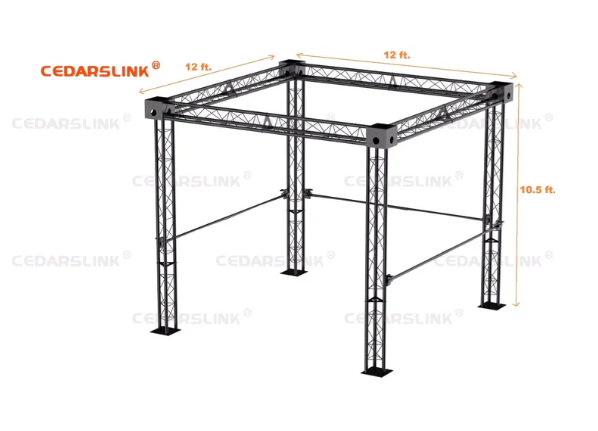 Trade Show Booth, Trusses DJ Stage 12' X 12' X 10' Metal Truss Triangle Trusses