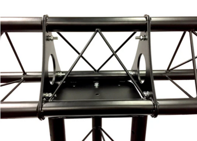 3 Way Triangle Truss T Adapter Black Metal DJ Lighting PA Trussing Bolted System