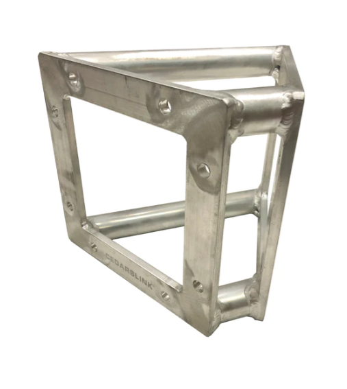 LK-60A - 60 Degree Bolt Corner For DJ Light Stand 8"X8" Square Trussing With 1.25" Tubing