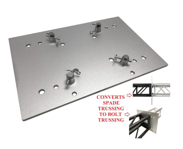 23.75"x15.75" Base Plate/Top For F34 Trussing/Converts Spade Truss to Bolt Truss