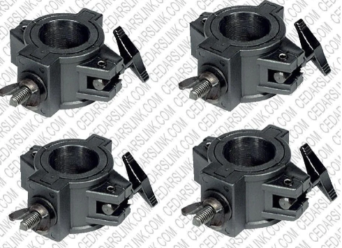 Four (4) O CLAMPs - DJ & Stage Lighting Heavy Duty Mounting O Clamps for Stand and Truss
