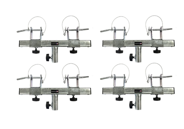Four (4) Triangle or Square Truss Adapter Bracket Tripod Crank Light Stand Bar