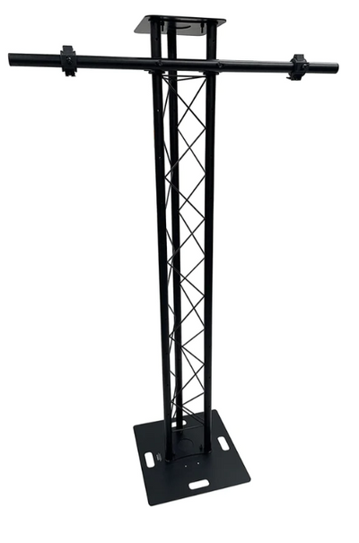 6.56 FT Black Plasma TV Mount Stand Stage DJ Lighting Truss Totem 10"x10" Truss