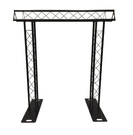 BLACK TRUSS ARCH KIT 7.5FT Height Mobile Portable DJ Lighting System Metal Arch