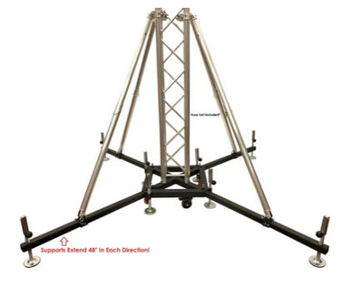 Industrial Strength Heavy Duty Rolling Truss Base+Four 68" Outrigger Support Bar