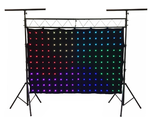 LED-176 176 pcs. RGB LED Curtain 2 Meters x 3 Meters With LK-X10 Lighting Truss Combo
