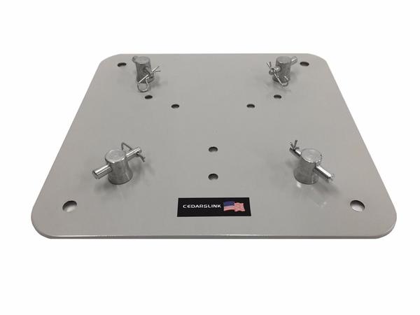LK-SAT 12"X12" Aluminum Base Plate/ Top For Square Trussing Fits 1.25" Tube 8" Diameter