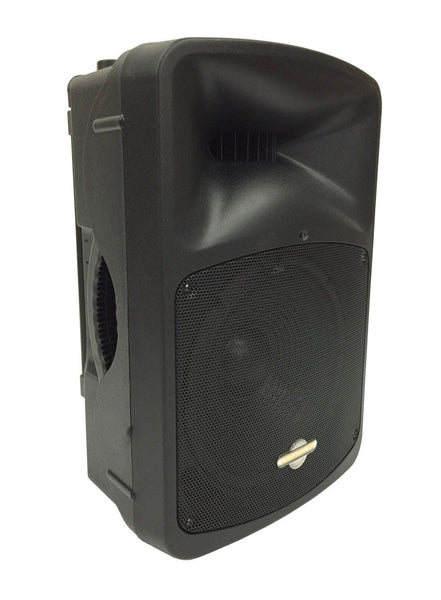 Cedarslink LK-12ABM 12" 2 Way Amplified Loudspeaker With BlueTooth and Wireless Mic Set