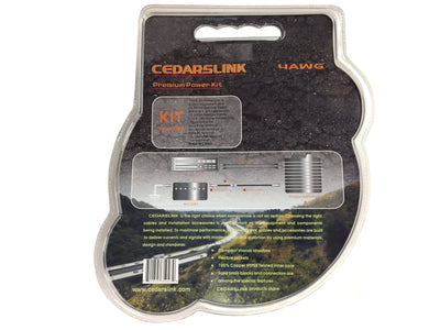 Cedarslink CDL-2500 Complete 4 AWG Amplifier Installation Kit