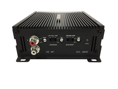 Cedarslink CE-M1 2-Channel 480 Watts Mini Bridgeable Amplifier