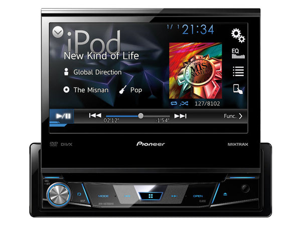 Pioneer AVH-X6700DVD 1-DIN DVD Receiver with 7" Flip-out Display, Android™ Music Support, and Pandora®
