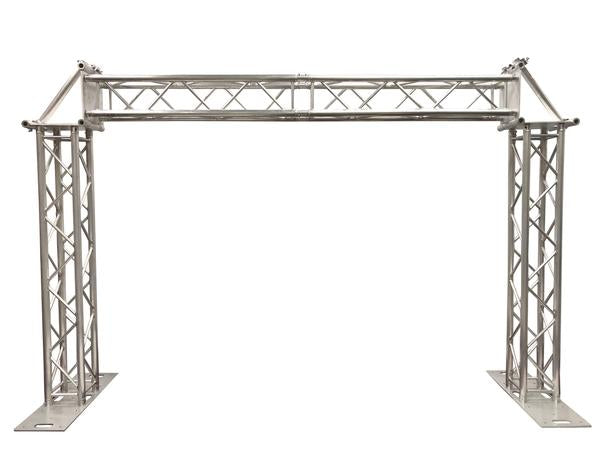 Complete 10ft Wide Square Aluminum Truss Goal Post Lighting System DJ Lights! Includes 3 Adjustable Corners To Make Various Angles!