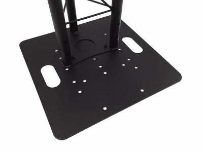 6.56FT 2 Meter Black Triangle Plasma TV Mount Stand Club DJ Lighting Truss Tower