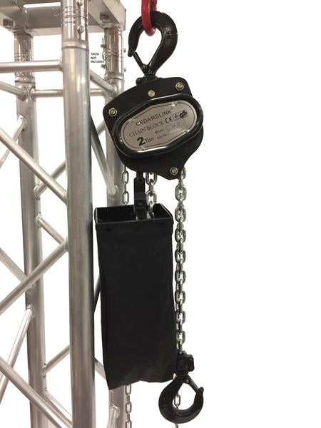 LK-2T 2 Ton 4000 LB Hand Chain Block Manual Hand Hoist with 26' Lift DJ Trussing Truss