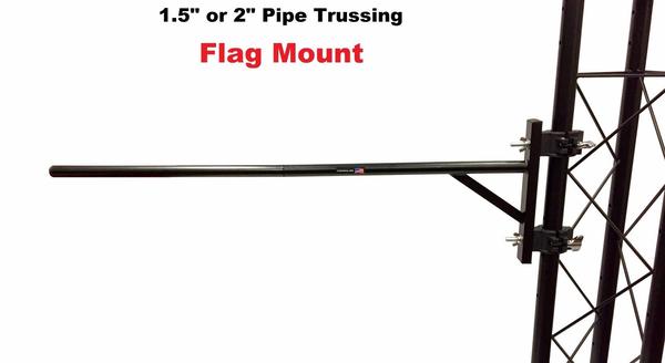 LK-FLAG Trussing Truss Flag Banner Mounting System 1.5" or 2" Pipe For DJ Light Stands