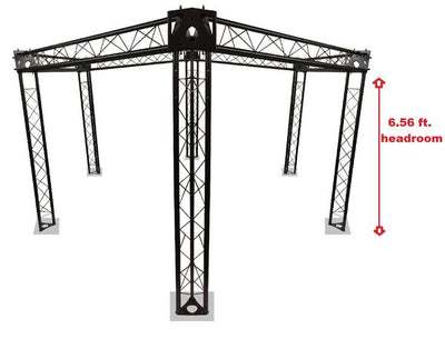 Trade Show Booth, Trusses DJ Stage 15' Diameter Metal Truss Triangle Hexagon
