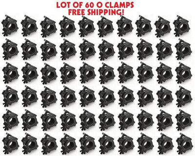 Sixty (60) O CLAMPs - DJ & Stage Lighting Heavy Duty Mounting O Clamps for Stand and Truss