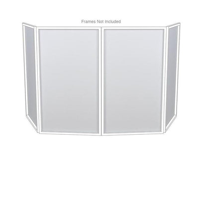DJ Event Facade DJ Booth White Replacement Scrims 4-Pack Lycra Panels