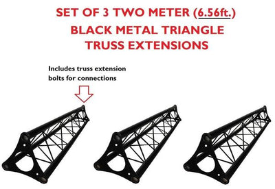 Two 14' Crank Up Stands+Three 6.56ft 2 meter Metal Bolt Triangle Truss Segments