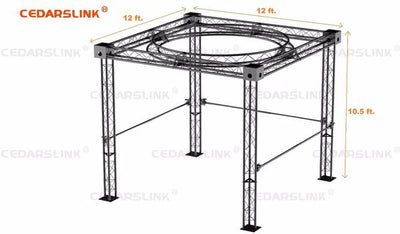 Trade Show Booth, Trusses DJ Stage 12' X 12' X 10' Metal Truss Triangle Trusses