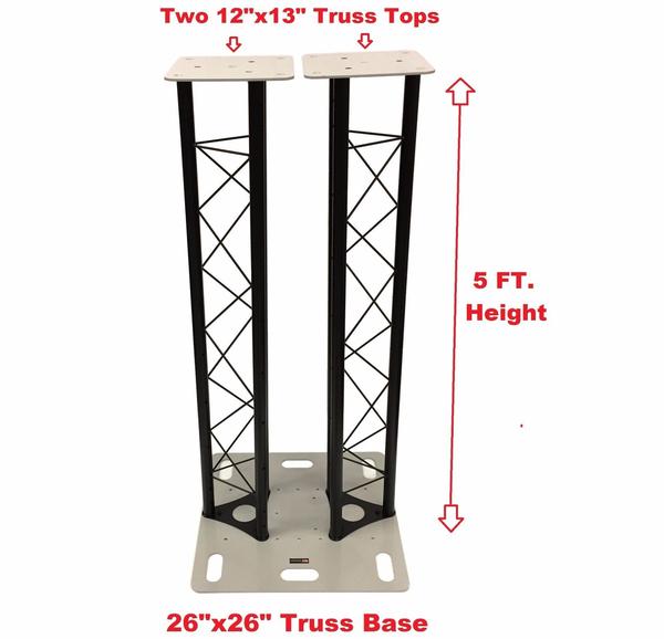 5 FT Dual Triangle Stage/Club DJ Lighting Truss Tower Totem System Sin –  Car Audio Warehouse