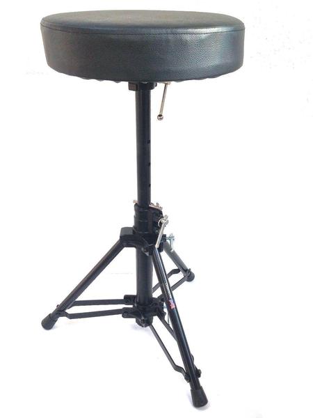 LK-455 Foldable Drum Throne Padded Seat Stool Stand Drummers Percussion Chair