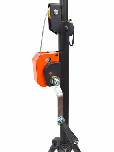 (2) LK-T15 DJ Pro Lighting 10 Foot Crank Light Stand & (2) Square Truss T-Bar Adapter